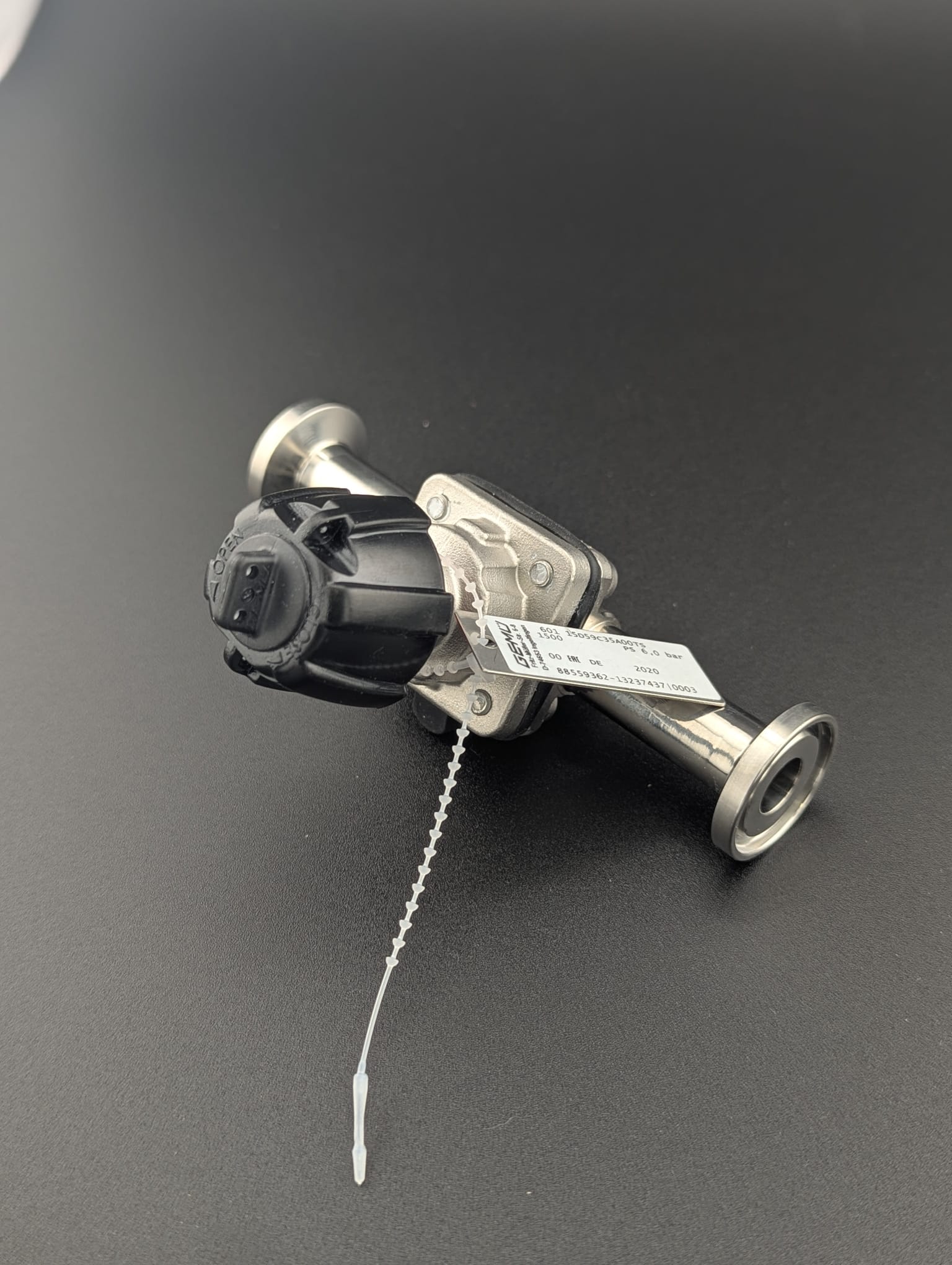 Vanne Gemü - 2 voies - microclamp ASME BPE 1/2" Fermentec