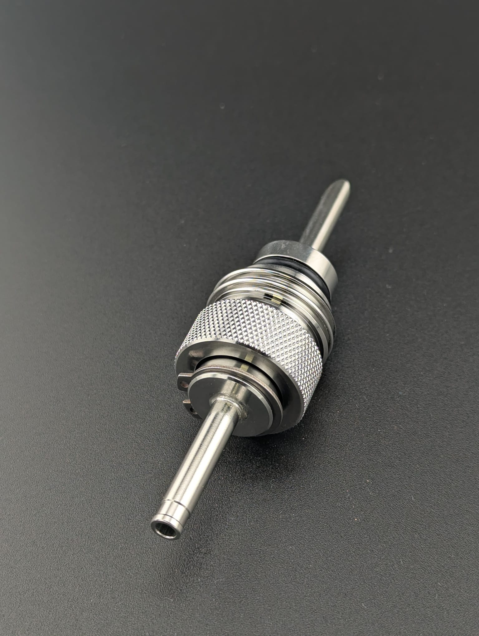 Bouchon d'ajout  Ø19 Rd28 Inox 316L, électropolis  pour bioréacteur - Fermentec Shop