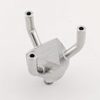 Tête 3 voies pour vanne d'ajout Inox 316L pour bioréacteur - Fermentec Shop