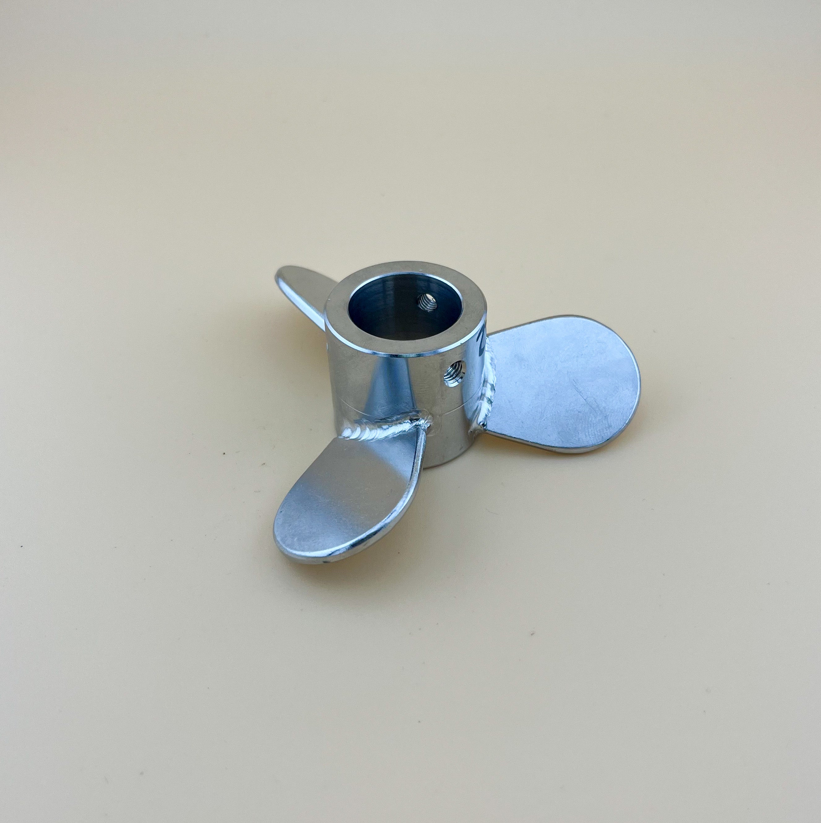 Pale d'agitation - Hélice Marine Ø22 Ø86 - Inox 316L, électropolis Fermentec