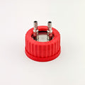 Platine GL45 double tube 6/8 mm Inox 316L pour bioréacteur - Fermentec Shop