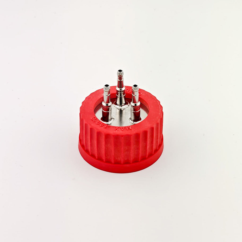 Platine GL45 triple tube 4/6 mm Inox 316L pour bioréacteur - Fermentec Shop
